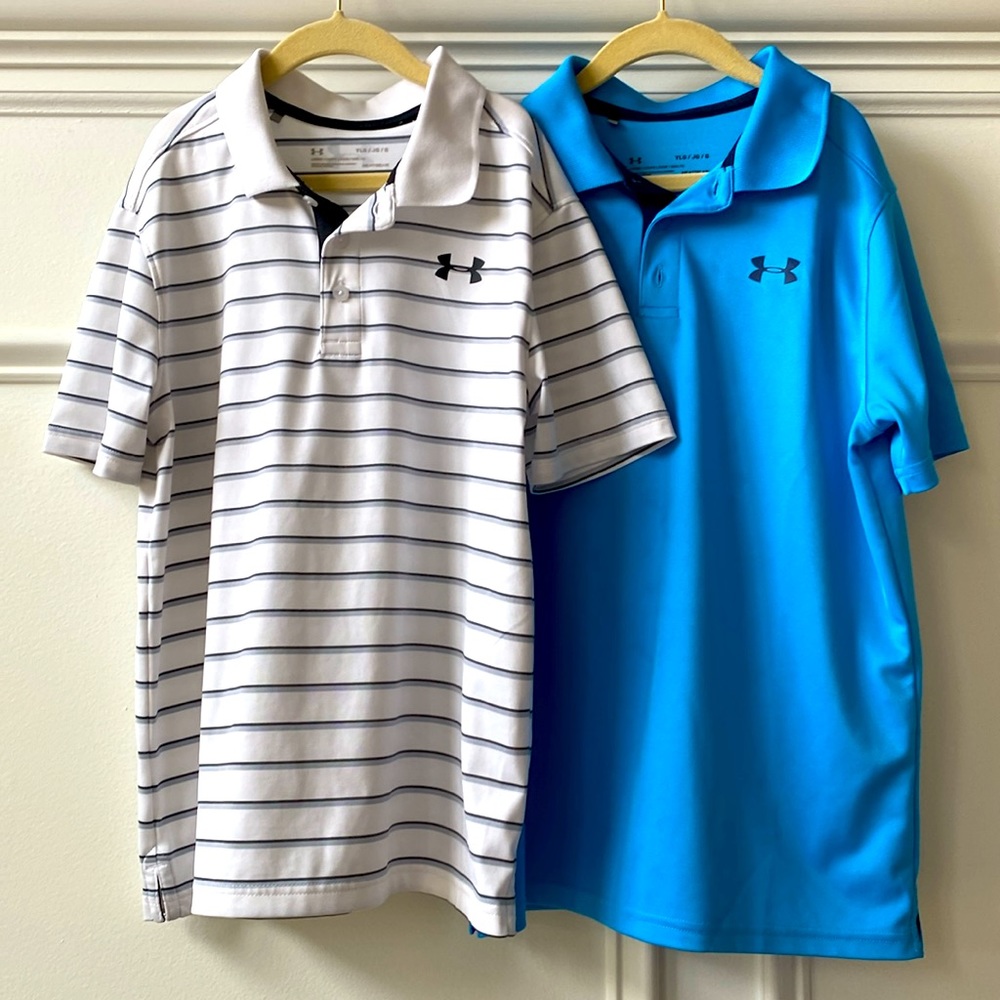 Under armor boys Golf shirts